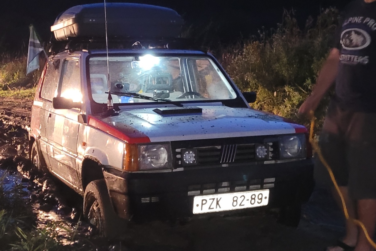 Fiat Panda 750 před první expedicí Králové na tripu
